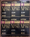New! Tdk Xp Super Pro ST-160 Vhs Video Cassettes Sealed. Fixed Price $39.99.