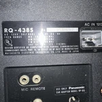 Panasonic Fm. Am/ Mb/tv. Cassette. RQ-438S.. Fixed Price $48.00.