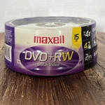 Maxell Dvd+rw Recordable Media Write-once 4.7GB, 4X, 120 Min, 15-PACK Spindle. Fixed Price $14.88.