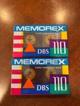 (2) Memorex Type Normal Bias Dbs 110 Cassette Tapes. Fixed Price $13.99.