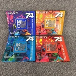 Rare Sony MDW-74 Minidisc 4-COLOR Set Ruby, Topaz, Emerald, Sapphire Nos Sealed. Fixed Price $39.95.