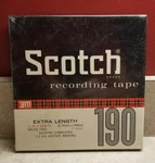 Nos Scotch 190 (7" Reel 1800' 1.0 Mil Acetate Back 1/4") Audio Recording Tape. Fixed Price $9.99.