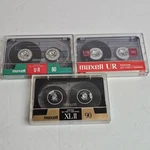 Maxell Lot 60 And 90 Blank/recorded Cassette Tapes Maxwell Of 3. Fixed Price $6.99.