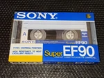 Sony Ef Super 90 1988 Eur Market Vintage Cassettes Blank Audio Tapes Japan. Fixed Price $14.99.