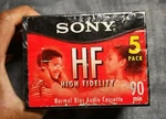 Sony Cassette Tapes 5 Pack High Fidelity 90 Minutes New Sealed. Fixed Price $6.48.