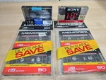 Vintage Lot Maxell UDI-90 Sony C-90HF Memorex Db Blank Audio Cassette Tapes. Fixed Price $27.00.