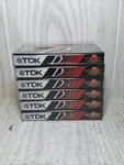 Tdk High Output D90 Blank Audio Cassette Tapes Minutes Type Lot Of 6 Sealed. Fixed Price $14.95.