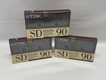 Lot Of 3 Vintage Tdk SD90 Type Ii High Bias Cassette Tapes, Nos Sealed. Fixed Price $27.00.