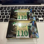 Lot Of Memorex CD2 110 High Bias Audio Cassette Minute New Sealed. Fixed Price $8.00.