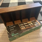 Vtg 1992 Add Stac Audio Cassette Storage Rack Walnut Finish. Fixed Price $42.99.