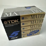 Lot Of 5 Tdk MA110 Type Iv Metal Position Blank Cassette Tape Vintage Nos Sealed. Fixed Price $95.00.