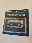 Vintage Radio Shack 60-SECOND Endless-loop Outgoing Message Cassette Tape 43-406. Fixed Price $19.99.