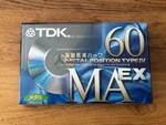 Tdk Ma-ex 60MIN Type Iv Blank Cassette Tape. Japan 1998. New Old Stock. Sealed.. Fixed Price $29.00.