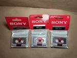 3X Sony Microcassette Minute MC-90 New Sealed. Fixed Price $29.99.