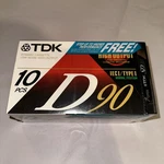Tdk D90 High Output Blank Cassette Tapes Sealed New Pcs (+ Bonus SD110 Tape). Fixed Price $20.00.