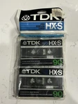 2 Tdk Hx-s 90 Vintage Audio Cassette Blank Tape Sealed Made Japan Type Ii. Fixed Price $99.99.