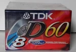 Tdk D60 Blank Cassette Tapes Iec 1/TYPE High Output - 8 Pack Sealed New. Fixed Price $14.99.