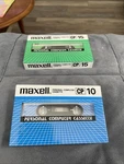 Of Two (2) Maxell Personal Computer Cassettes CP10 & CP15 New Sealed. Fixed Price $19.00.