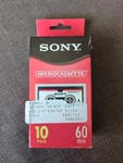 Sony Microcassette Cassettes Pack Minutes MC-60 Model 10MC60L. Fixed Price $49.99.