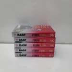 Basf Ferro Extra 90 Minute Blank Cassette Tape 5 Pack New Sealed. Fixed Price $21.99.