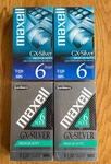 Maxell Gx Silver High Quality T-120 6 Hour Vhs Video Tapes 4-PACK New Sealed. Fixed Price $9.99.