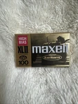 Maxell Blank Audio Cassette Tape, 100 Xlii Black Magnetite - SEALED#07. Fixed Price $10.00.