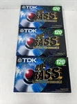 Tdk Cd Bass Heavy Lot Of 3 120 Minute Blank Audio Cassette Tape New Sealed. Fixed Price $22.00.