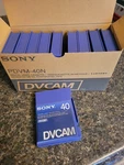Sony PDVM-40N Dvcam Tapes Box Of 10 Digital Video Cassette, Used Overwritten. Fixed Price $25.00.