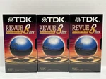 Tdk Revue T-160 Tape 8 Hour Blank New Sealed Video Cassette Lot Of 3. Fixed Price $13.49.