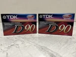 Tdk D90 High Output Blank Audio Cassette Tapes Ieci/type I, New Lot Of 2 Sealed. Fixed Price $8.99.