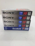 Lot Of 5 Sony HF60 Blank Cassette Tapes Type Minutes Hi-fi 1 Scotch Bx. Fixed Price $13.97.