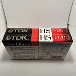 Tdk T-120HS High Standard Vhs Video Tapes New Sealed!. Fixed Price $11.99.
