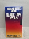 Blockbuster Vhs Tape T-120 Blank Extra High Grade Rare Sealed Vintage. Fixed Price $9.74.