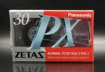 Panasonic Px 30 Zetas Blank Audio Cassette Tape Type Normal Bias Japan 1994. Fixed Price $9.99.