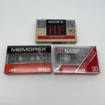 Memorex Db 60 Cassette Basf Sony 90 Minutes Factory Sealed Mixed Lot Of 3. Fixed Price $9.95.