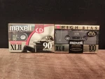 Maxell High Bias Xlii 100 & 90 Minutes Blank Audio Cassette Tapes(pair). Fixed Price $14.99.