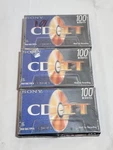 Sony Cd-it 100 High Bias Type Ii Blank Audio Cassettes 3-PACK, New Sealed. Fixed Price $19.95.