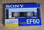 Vintage Sony C-60 Super EF-60 Blank Cassette Audio Tape.. Fixed Price $12.99.