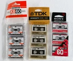 9 Cassette Tapes: 3 Olympus XB60 + Tdk Sony. Fixed Price $39.99.
