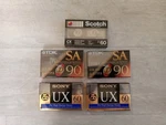 Lot Of 5 Sony Ux 90 Type Ii High Bias Blank Audio Cassette Tapes. Fixed Price $28.99.