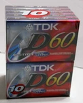 10 Pack Tdk D60 High Output IEC1/TYPE1 Normal Position Cassette Tapes Brand New. Fixed Price $22.95.