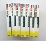 Lot 7 Rca Pack T-120H Standard Grade 6-HOUR Blank Vhs Video Tapes Sealed. Fixed Price $36.00.