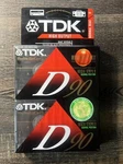 (2) Tdk 90 Blank Audio Cassette Tapes High Output 1ECI/TYPE New/sealed. Fixed Price $10.00.