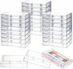25 Pcs Audio Cassette Storage - Clear Plastic Tape Cases,.... Fixed Price $30.29.