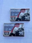 Maxell Xl Ii 90 Sealed New Cassette Lot Of 2 High Bias Tapes Cd. Fixed Price $10.00.