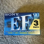 Sony Blank Cassette Tapes 3 Pack Sealed C-90EFB Type 1 Iec Normal Position. Fixed Price $29.00.