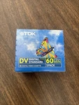 Tdk Dv 5- Pack. Digital Video Cassettes. 60 Minute Tapes New Sealed. Fixed Price $24.00.