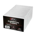(10-PACK) Bcw Cassette Cases Crystal Clear Brand New Empty Tape. Fixed Price $17.95.