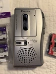 Vextra Micro Cassette Recorder Speed VX631 DC3V + Radio Shack MC90 2PK Tape. Fixed Price $24.99.