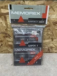 Vintage Factory Sealed Memorex MRX-1 Two 90 Minute Blank Premium Cassette Tapes. Fixed Price $16.99.